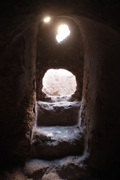 The breached entrance into the hideout complex at Horvat Midras (Photo: Tal Rogovski)